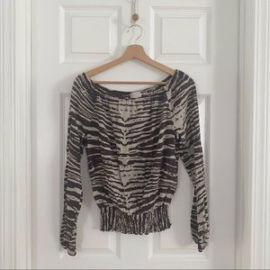 Michael Kors Zebra Print Top